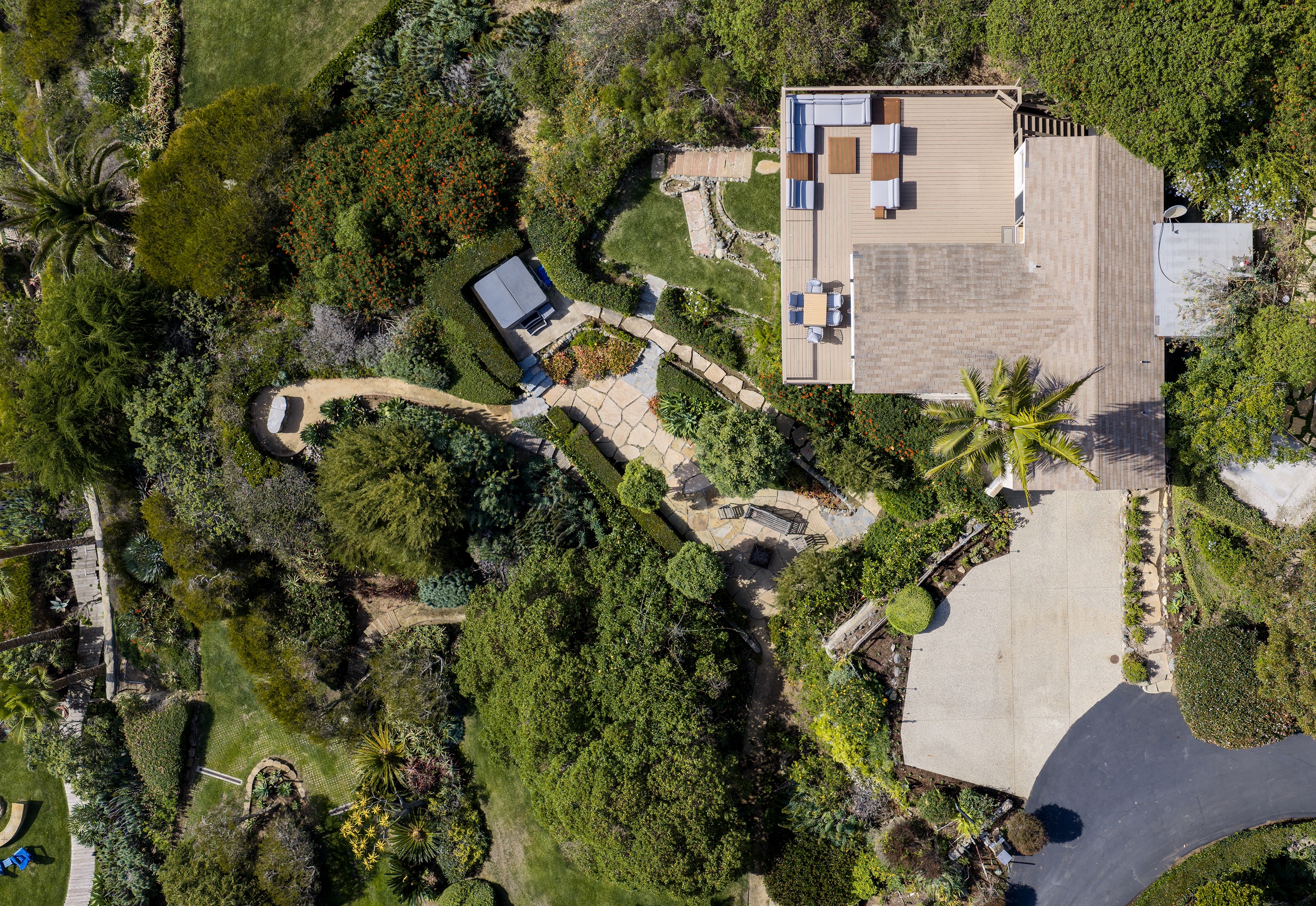 Aerial drone view
