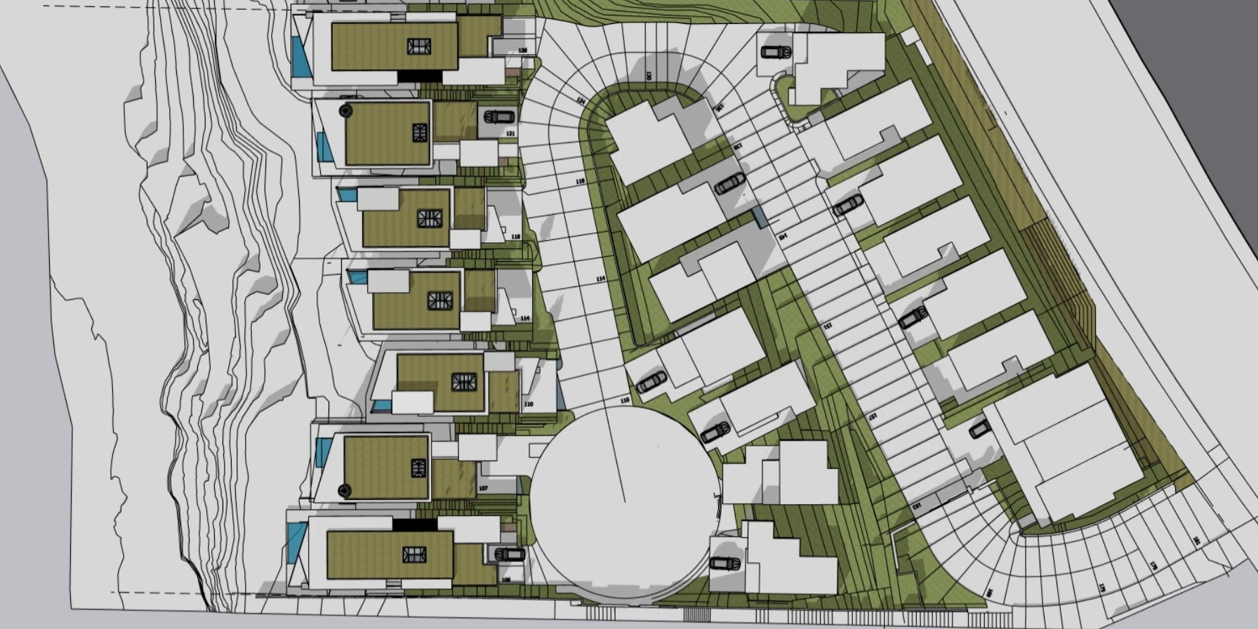 23-Home Coastal Community Aerial Rendering